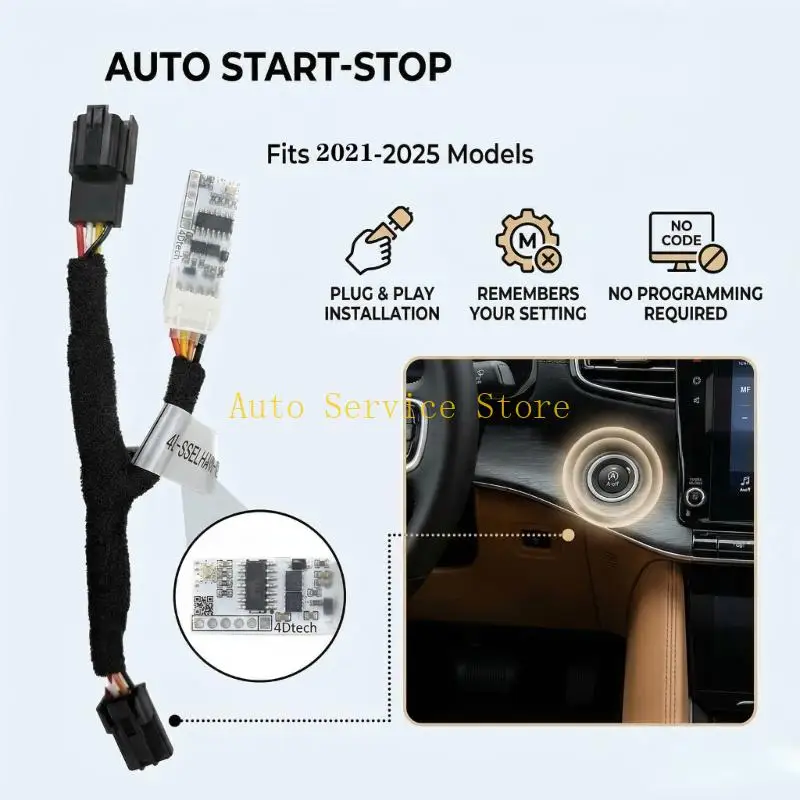 462A Plugs & Play Auto Engine Start Stop Canceller Eliminators Technology Deactivator