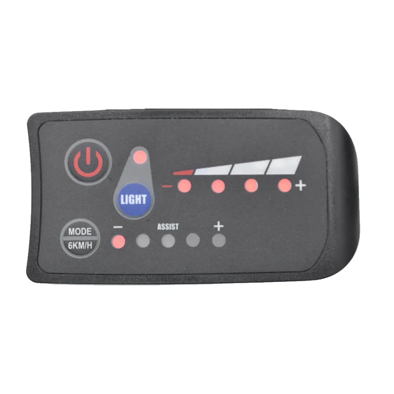 Compteur de vélo électrique avec affichage LED, 36V, IP65, 5 broches