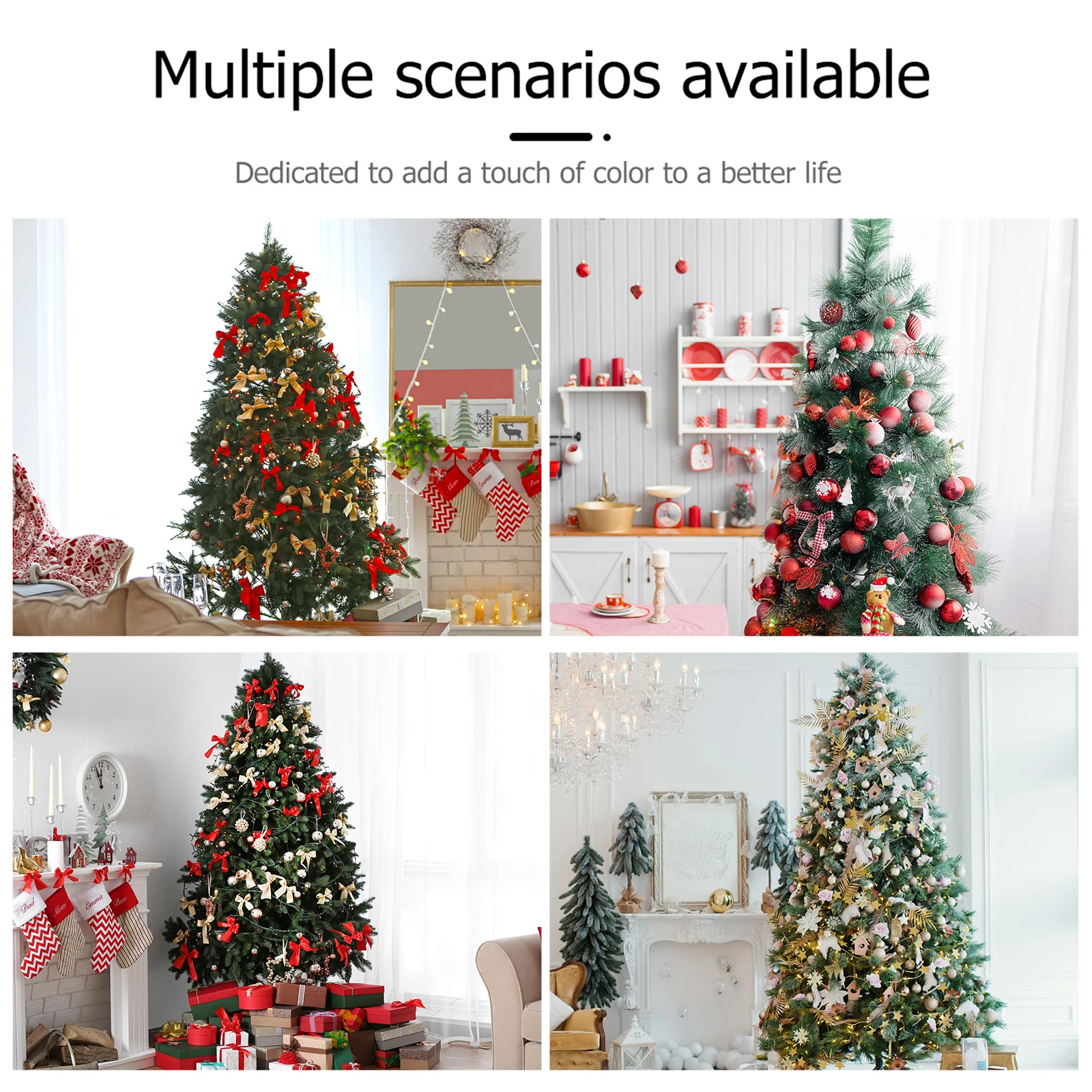 

1pc Christmas Tree Storage Bag Home Use Polyester Cloth Large Capacity Tote Cover Container for Dust Moisture