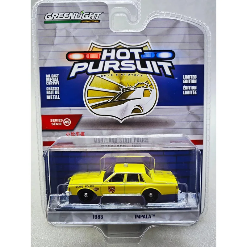 

Модель автомобиля Greenlight 1:64 Impala 1983 года, литая, статическая, для коллекции, декоративная, праздничный подарок, игрушка