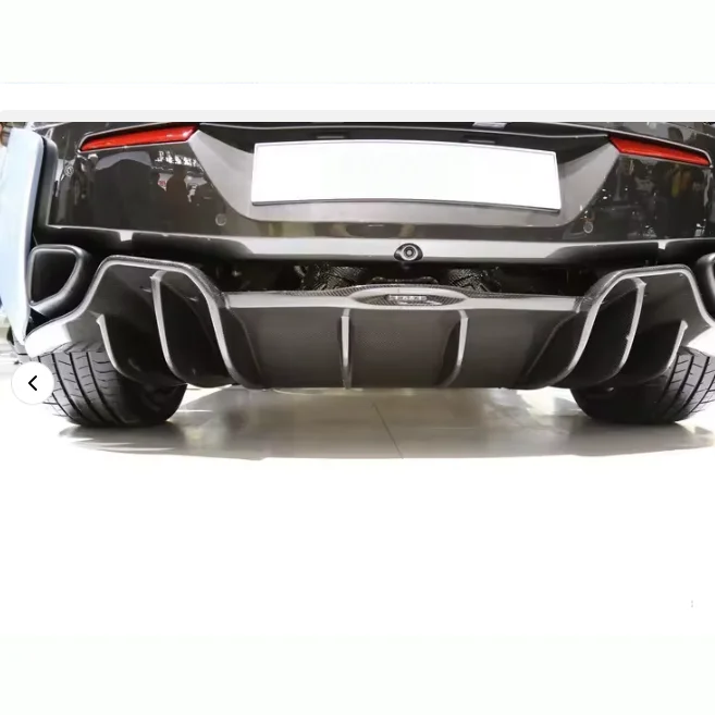 RY نمط ألياف الكربون الجافة طقم الجسم جديد شفة ممتصة للصدمات الخلفية الناشر سبويلر الفاصل ل 720S 2017-2019 مصدات السيارات