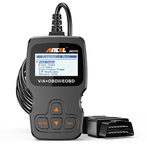 ANCEL AD310 OBD II Scanner Car Engine Fault Code Reader CAN Diagnostic Scan Tool Read and Clear Error Codes OBD2 Protocol