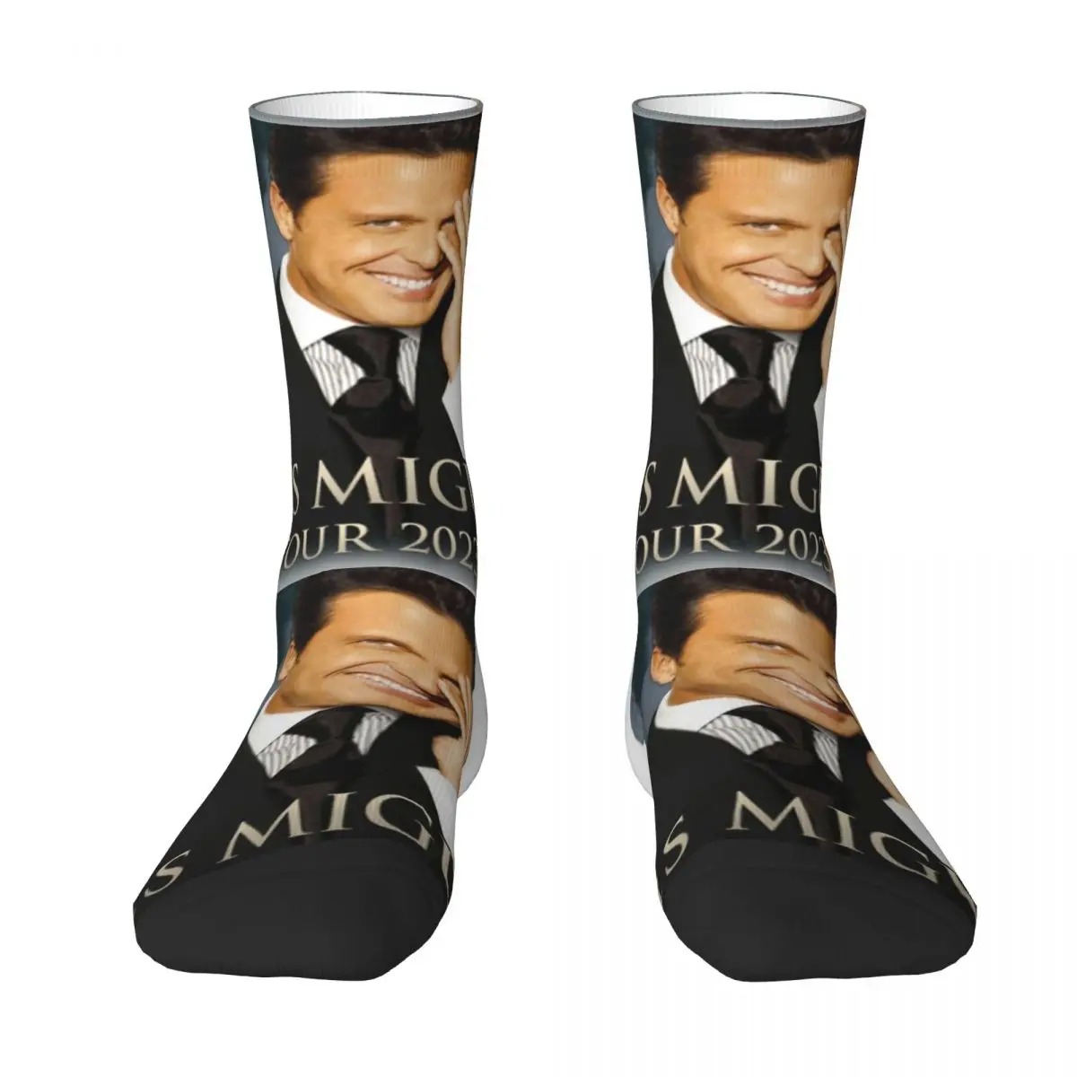 Luis Miguel Tour 2024 Mexican Singer Socks El Sol De Mexico Fashion Stockings Adults Men Sports Socks Autumn Anti Sweat Socks