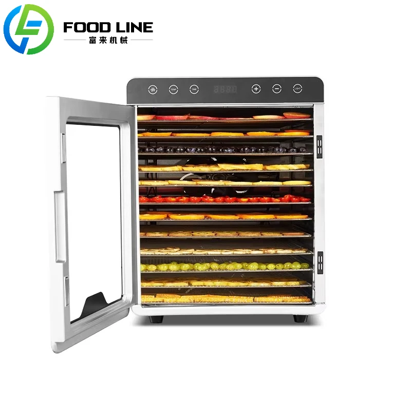 

OEM Factory Supply Fashion Design 12 Trays Stainless Steel Electric Digital Control Food Dehydrator Home