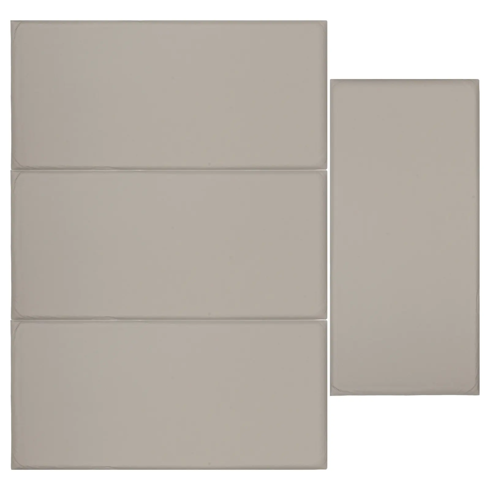 4Pcs Modern Grey Wall Padding for Room 20x9x0.4 Inch Peel and Stick Anti Collision Padded Wall Panels Safety Nursery