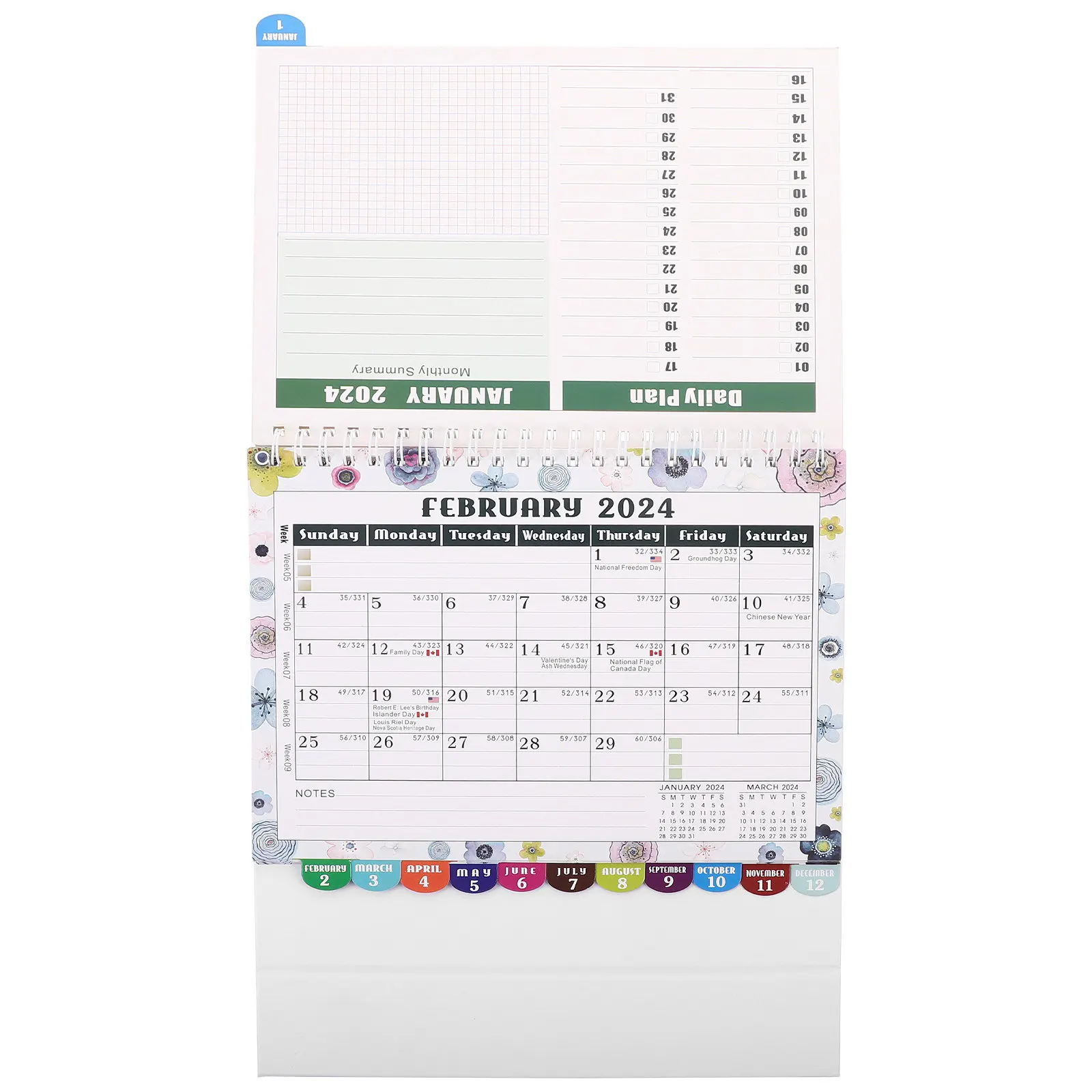 

2024 for Daily Use Sturdy Holder Flip Flip For Desk Office Desk Calendar Large Calendar For Home Size
