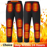Thermal Pants Men Women 12 Heating Zone USB Electric Heating Hiking Warm Pants Heated Motorcycle Pants Outdoor Winter Trousers
