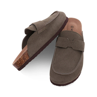 Crestar Women Clogs Slippers Classic Fashion Cork Suede Mules Antislip Slippers Fashion Outside Shoes With Arch Support