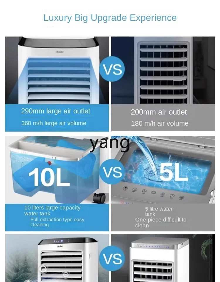 YJQ household single cooling type water cooler air conditioner fan cooler mobile