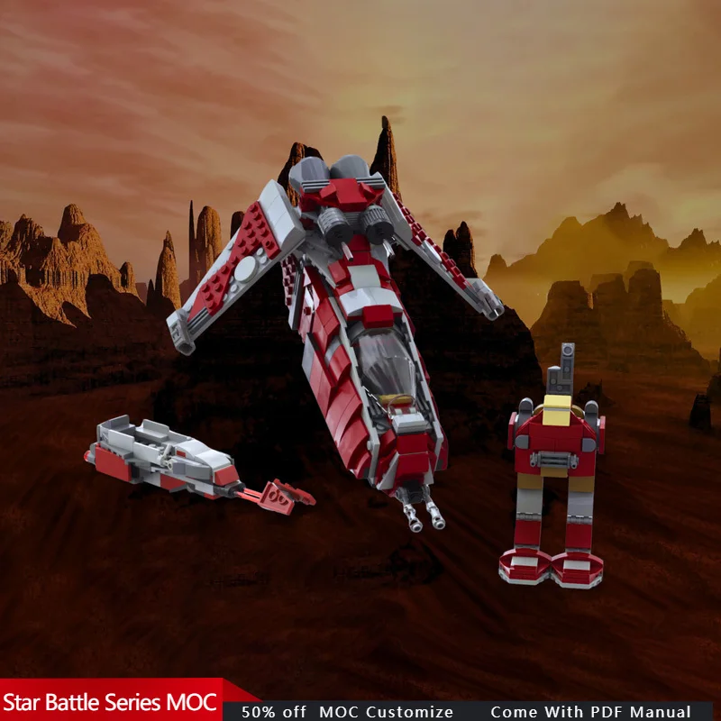 466 PCS Star Fighting Raid Squadron - 75362 Alternative MOC Customize Modular Building Block Technology DIY Assembly Toy Gift