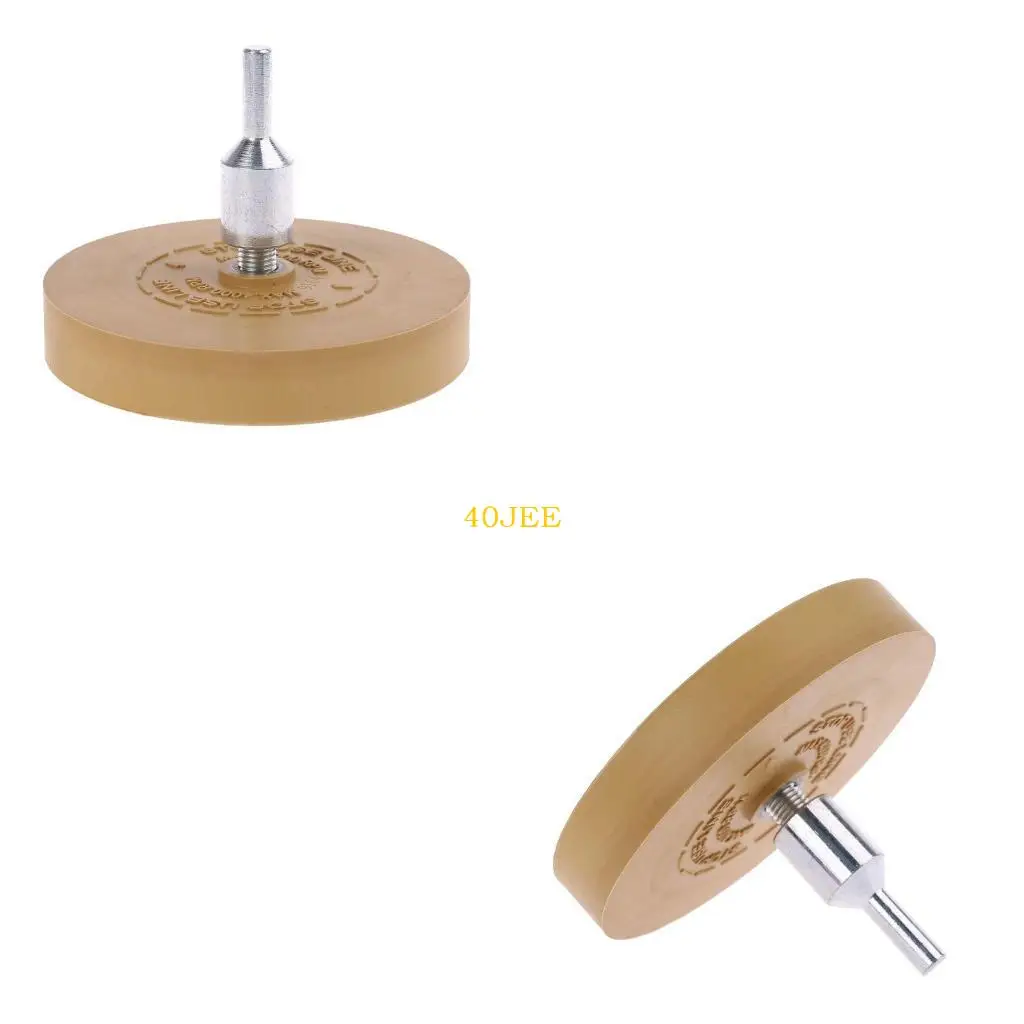 

40JE Decal Remover Eraser Wheel Car Pinstripe Rubber Pinstripe Eraser Pad with Adapter Sticker Graphics Adhesive Removal Tool