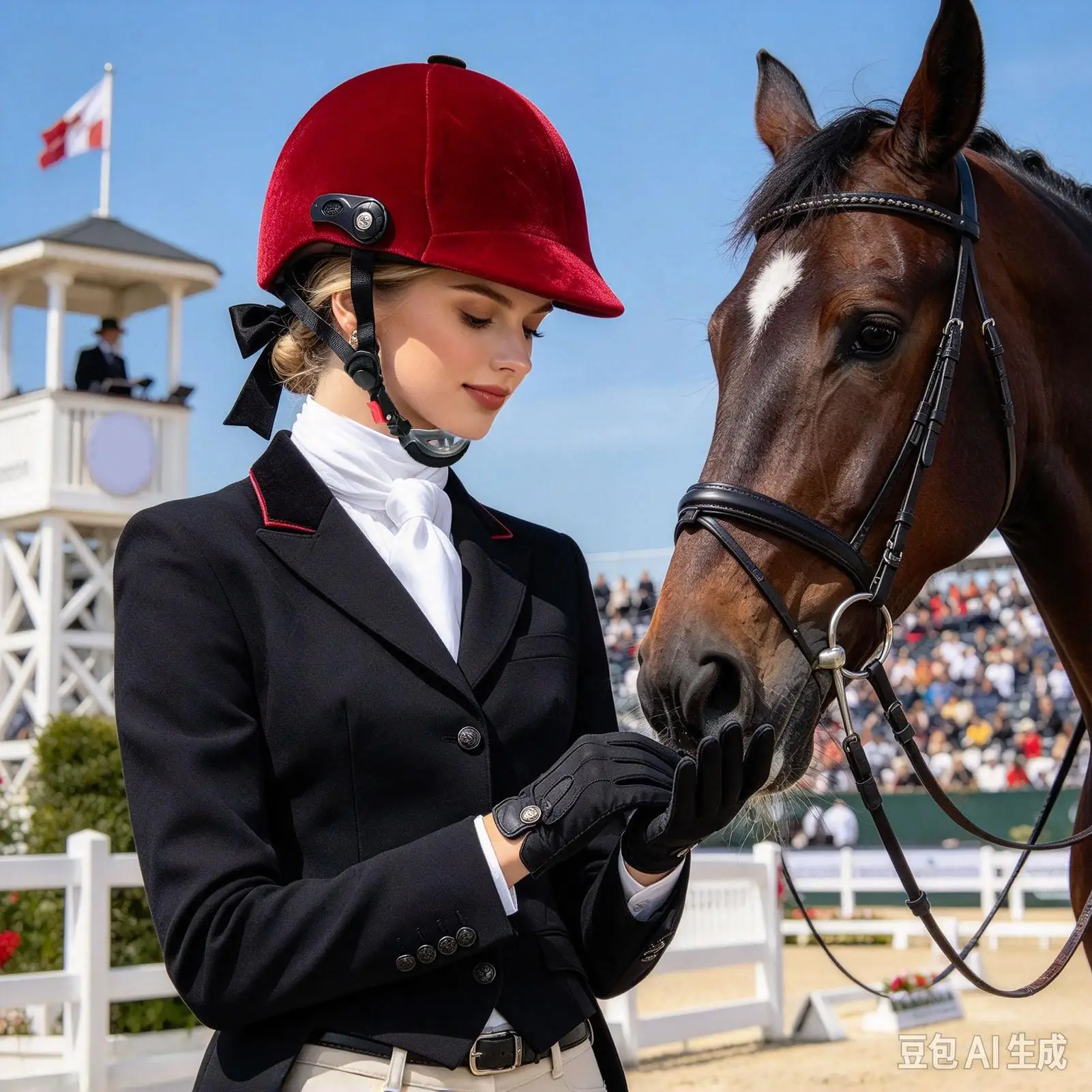 Equestrian Helmet Breathable Adjustable Comfortable Safety Gear Unisex Protective Red Horse Helmet for Women Men Adults