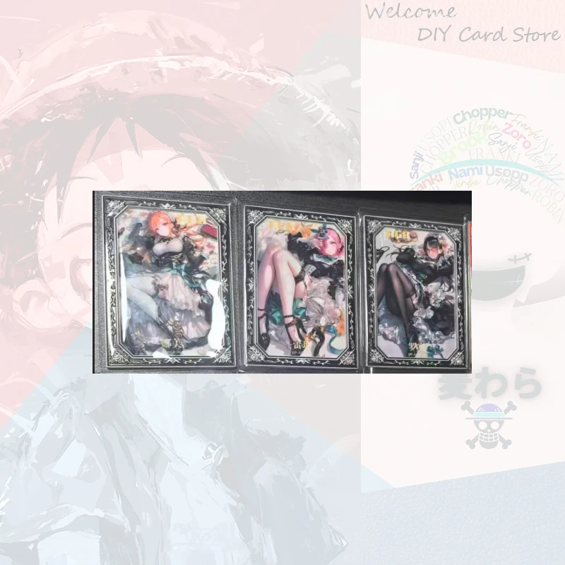 Japanese Anime One Piece Metal Cards Boa Hancock Carrot Perona Nefertari D Vivi Vinsmoke Reiju Yamato Nami Collectible Cards