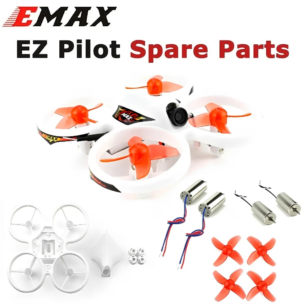 EMAX EZ Pilot FPV Racing Drohnen-Ersatzkit: Rahmen, 0816 Motoren (2CW & 2CCW) und 40mm 4-Blatt-Propeller
