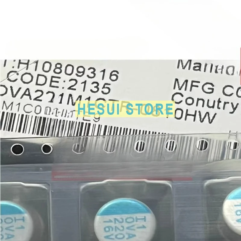 10PCS 16V220UF 8X10 Lilong SMD Solid State Capacitor OVA Series LELON 220UF 16V