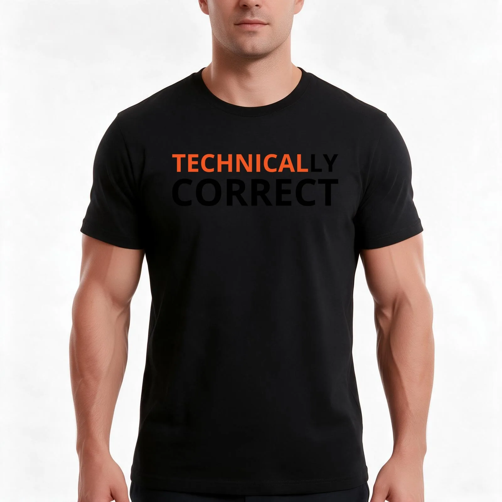 Technically Correct T-Shirt Summer Casual Cotton Tee Oversized Streetwear Tops Vintage Graphic Print Loose Fit Short Sleeve