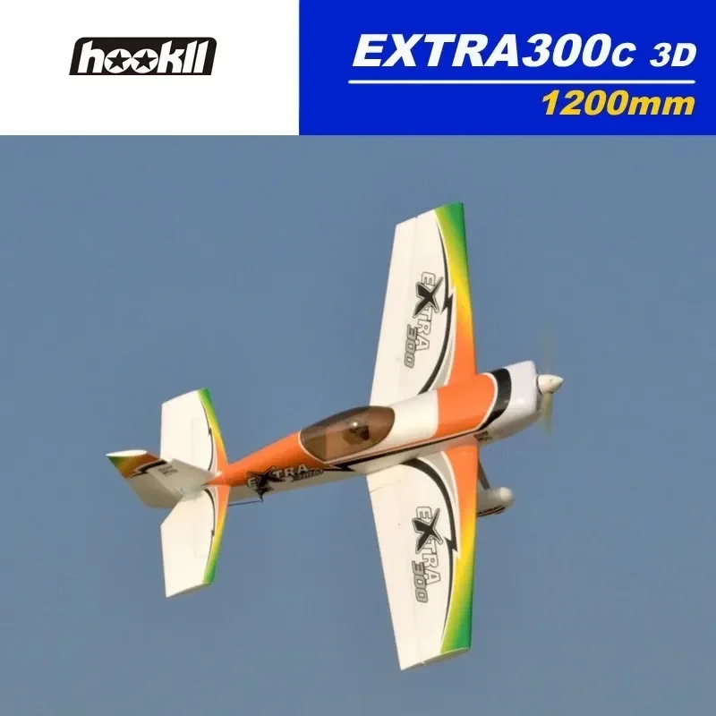 Aviones modelo con control remoto EXTRA300C, aviones acrobáticos 3D EXTRA300 de 1200mm, 30E, 1,2 m de envergadura, aviones de rendimiento de ala hueca