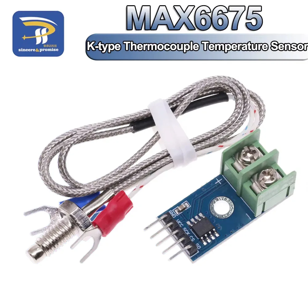 MAX6675 K-type Thermocouple Temperature Sensor Temperature 0-800 Degrees Module KIT SPI Interface