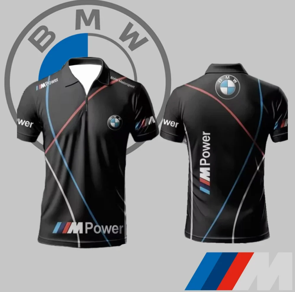 

BMW Мотоциклетная быстросохнущая рубашка-поло Футболка Новая мужская и женская локомотив BMW Club с коротким рукавом Высококачественный гоночный топ