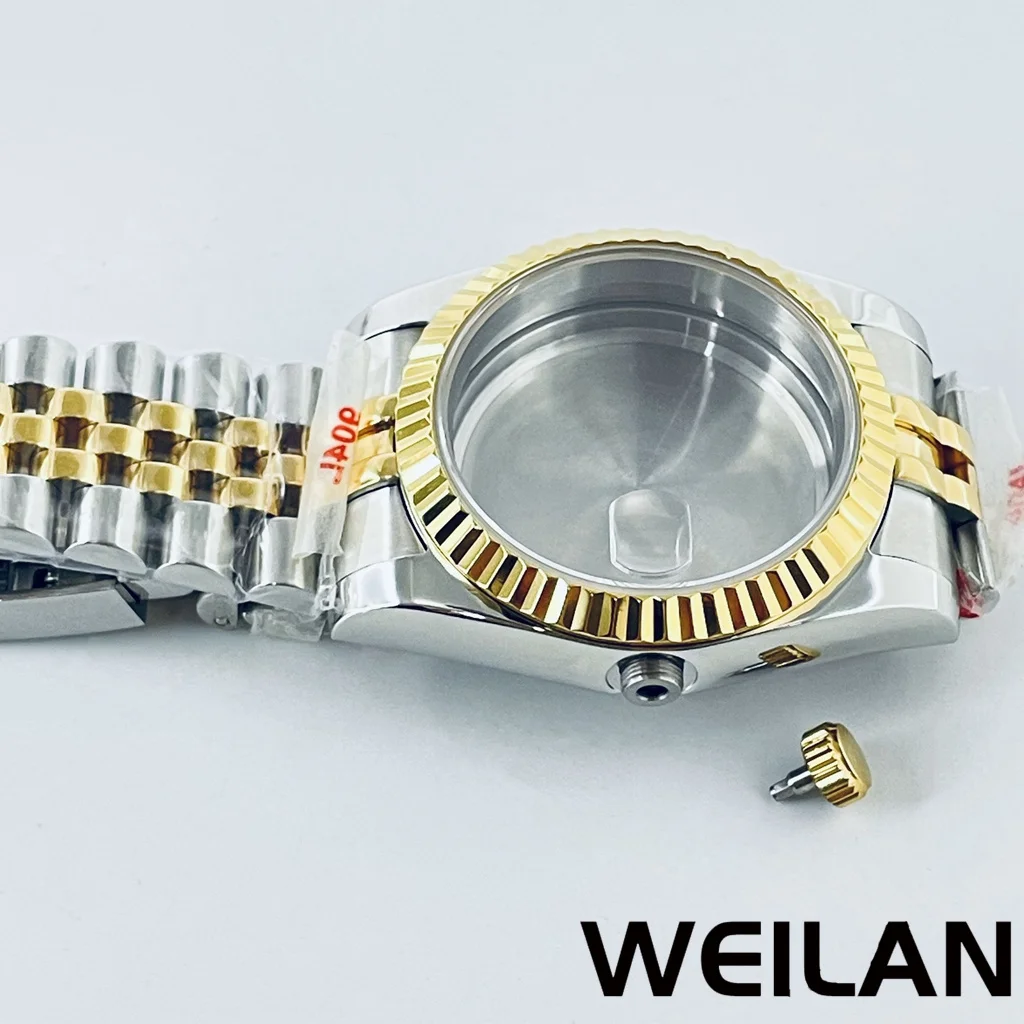 36mm 40mm Silver Gold NH34 NH35 NH36 NH38 NH39 NH70 NH72 ETA2824 PT5000 Watch Case Top Waterproof Sapphire Crysta