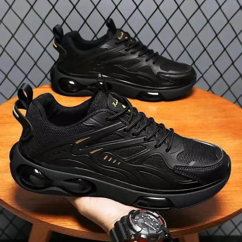 Male Sports Shoes Mens Casual Shoe Thick Bottom Air Cushion Wear-resistant Lightweight  Athletic Training Footwear Mens Sneakers