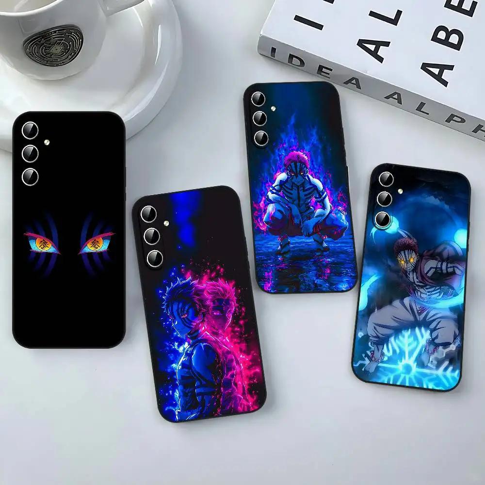 

D-Demon Akaza S-Slayer Phone Case For Samsung Galaxy S24/S25/S22/S30/Note20/Lite/Ultra/5G/Plus/FE Soft Black