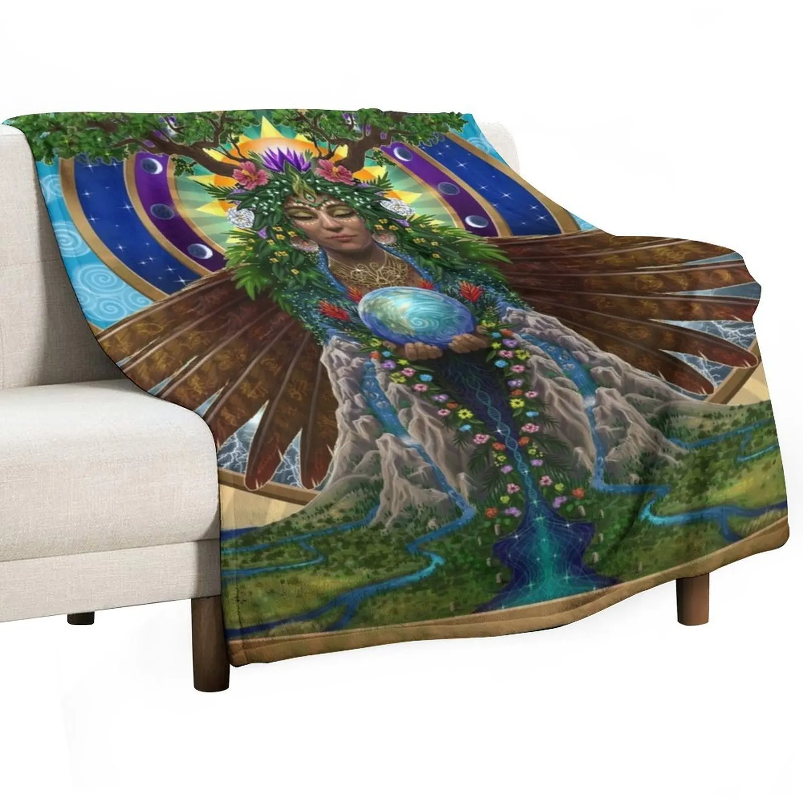 

Gaia: Sacred System Throw Blanket heavy to sleep Kid'S Hairys Multi-Purpose Blankets