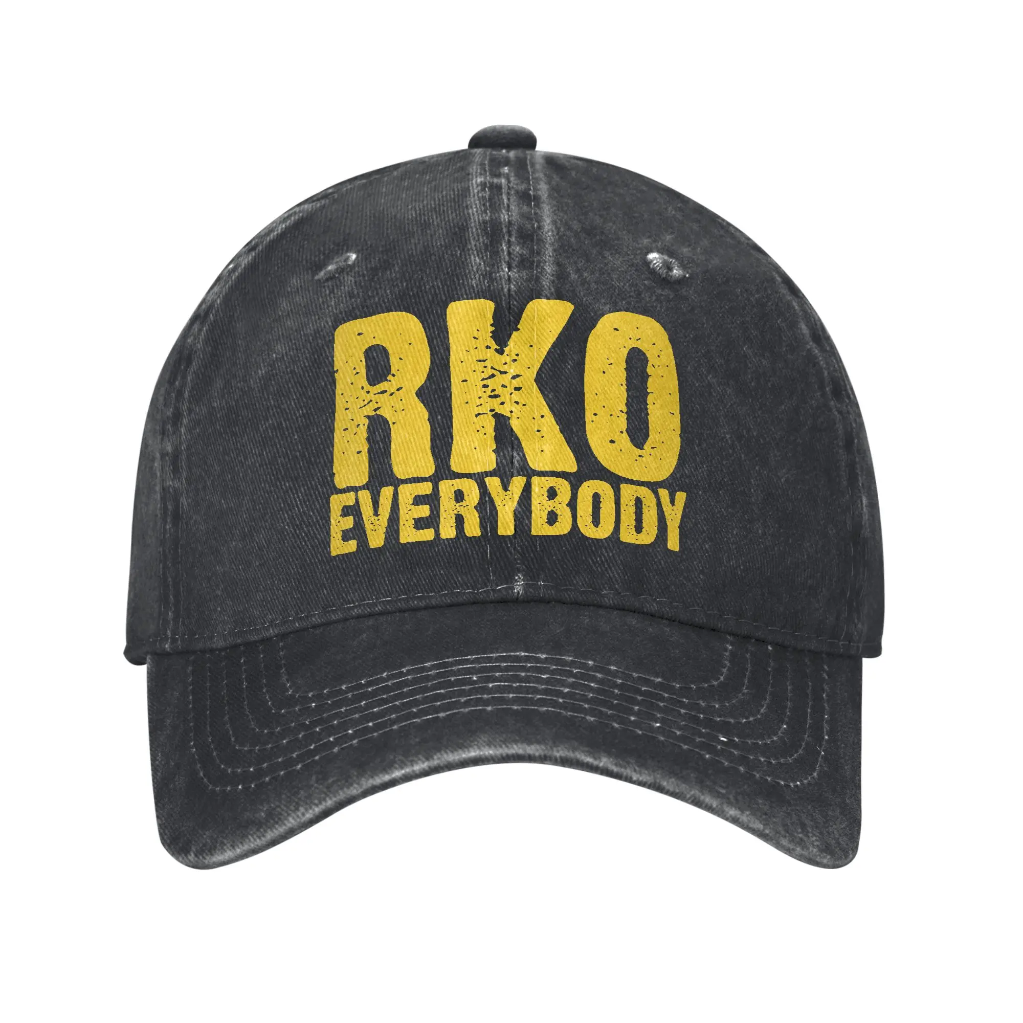 Randy RKO Everybody Vintage Unisex Baseball Caps Wrestling Fighting Distressed Washed Hats Workouts Unstructured Soft Headwear