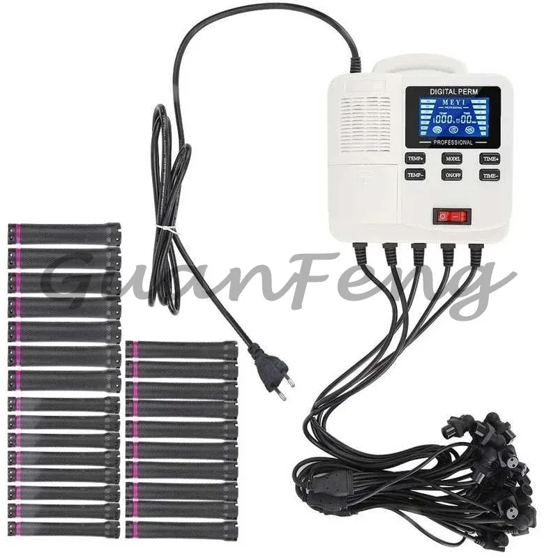 Máquina Digital de Ondulação de Cabelo com Aquecimento PTC, Modelador de Cachos e Ondulador para Salão de Beleza e Cabeleireiros 110V-240V