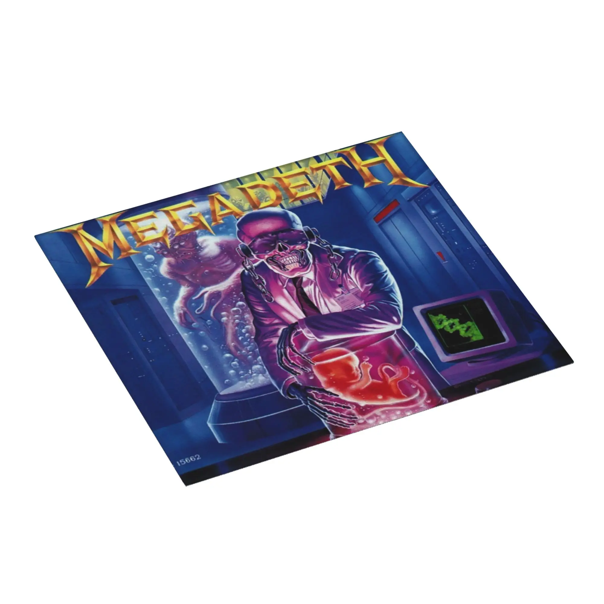 Megadeths Rest In Peace Blue Non‑Slip Waterproof Absorbent Barware Tableware Oil Proof Rock Band Bathroom Drying Mat For Kitchen