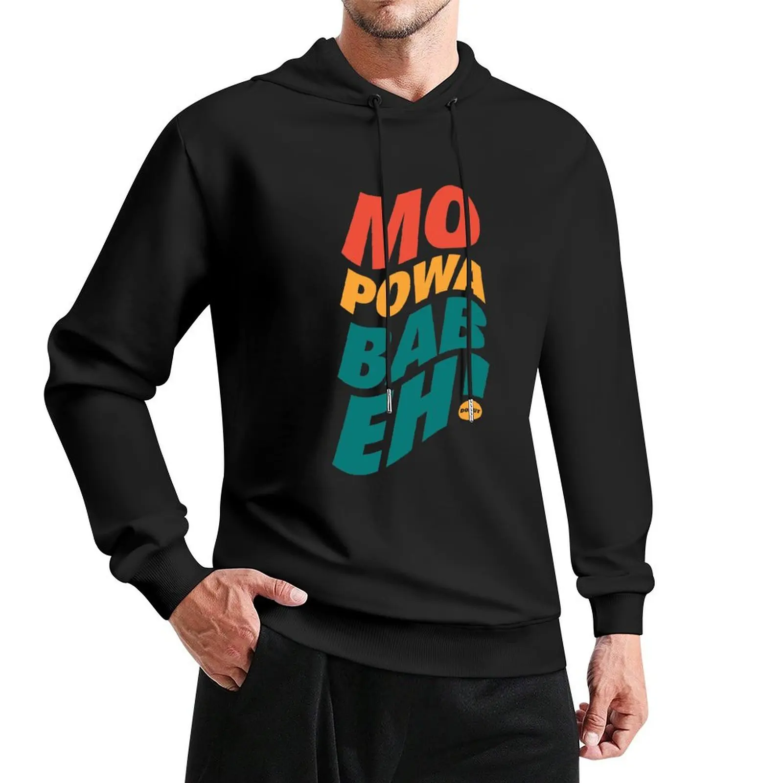 

Mo Powa Babeh (More Power Baby) Pullover Hoodie men's coat men's sweat-shirt korean autumn clothes hoodie oversize