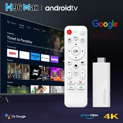 H96 MAX H313 mini TV Stick Android 14 2GB 16GB 8GB Dual Wifi6 BT5.0 4K HD Google Voice Assistant Home Media Player AI TV Stick