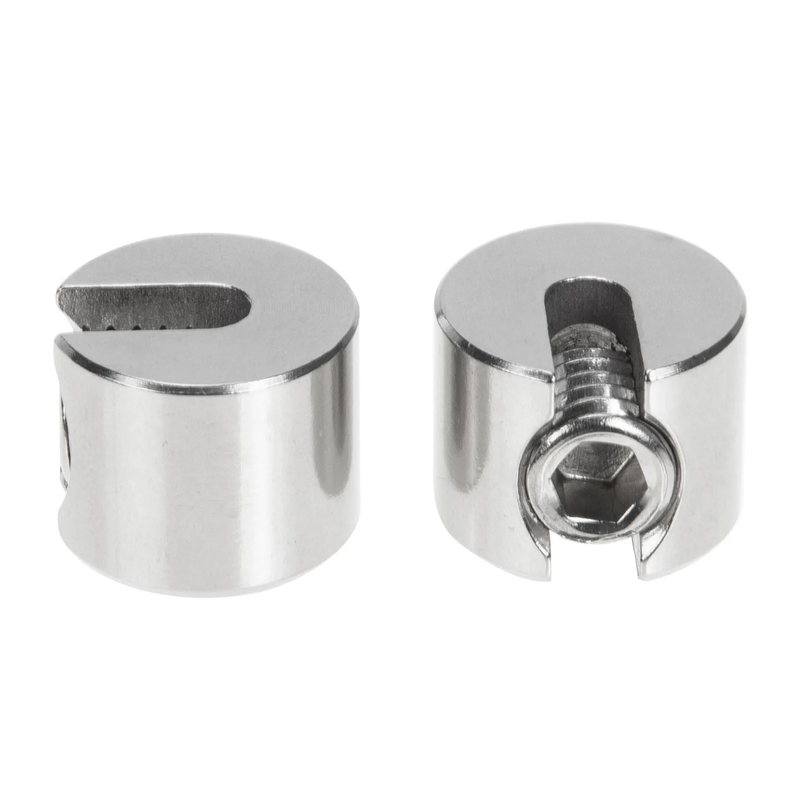 2Pcs Slotted Grub Screw Wire Rope Clip 316 Rust Proof Cable Fastener for Home Decoration Steel Wire Rope Fixing Tool