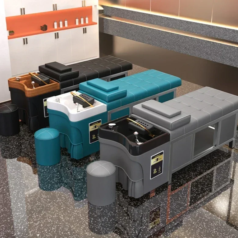 Cama de shampoo para cabeleireiro, salão de beleza, circulação de água especial, fumigação, cama de beleza, massagem tailandesa, barbeiro, uso especial