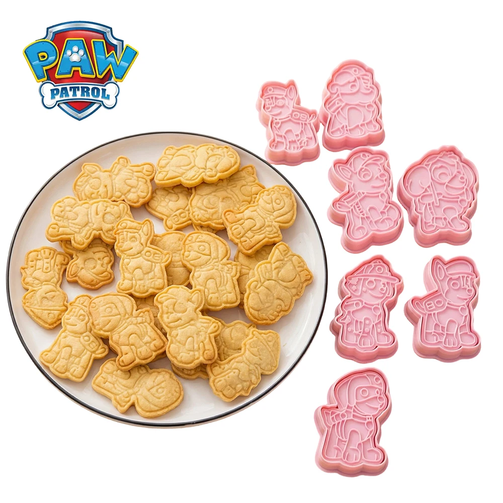 

PAW Patrol Baking Mold Set Chase Cookie Cutter Cake Decorating & Frosting Press Tools DIY Plastic Baking Moulds for Kids Party