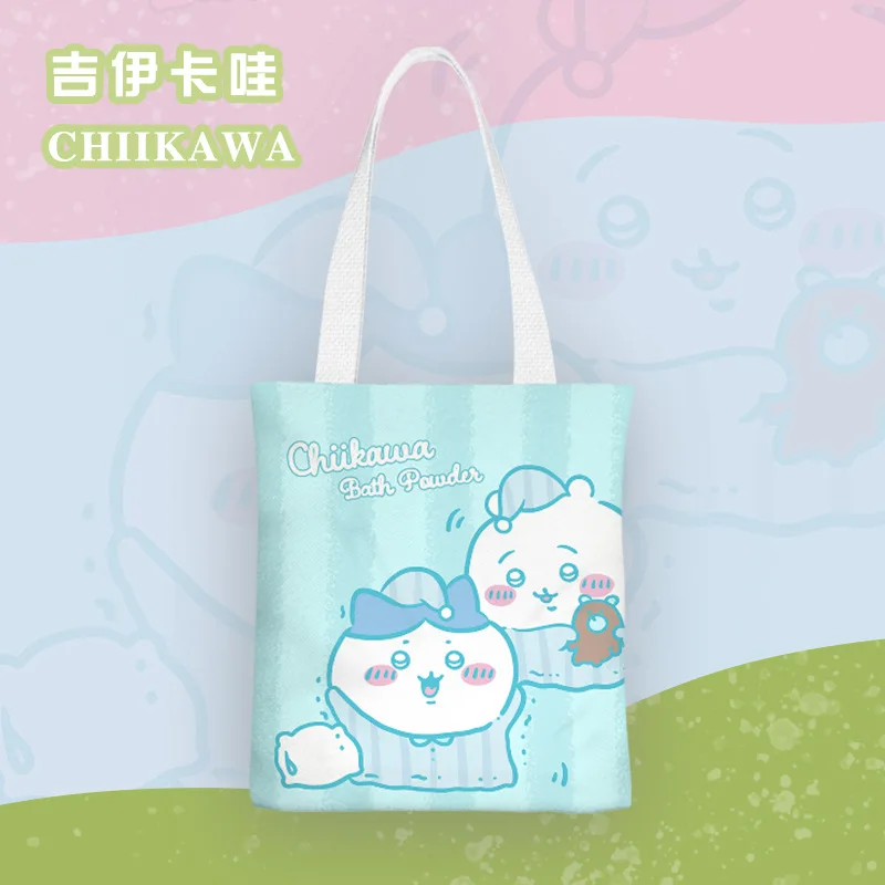 Miniso-Saco de Cosméticos Kawaii Portátil, Chiikawa Desenhos Animados, Lavagem, Moda Simples, Novo Estilo Kit, 24, Quente