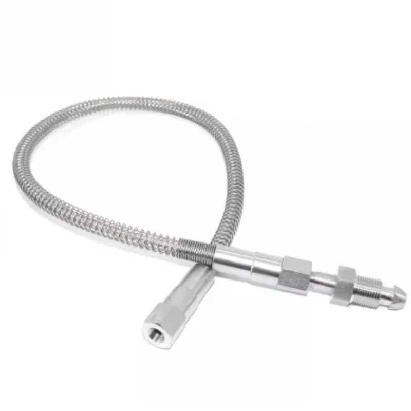 

High Pressure Metal Braided Flexible air Hose with 1/4" Female or Male Npt End Connection 1m