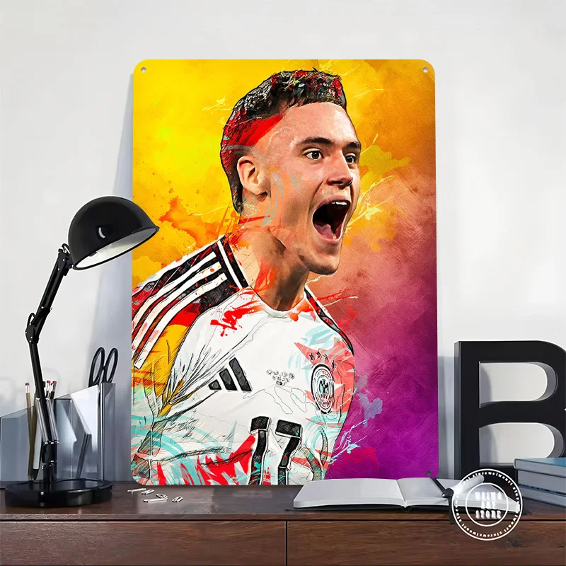 Florian Wirtz Germany Metal Poster Perfect Gift for Fans Lovers Personalized Wall Art Metal Sign for Decor Room Funny Signs Home