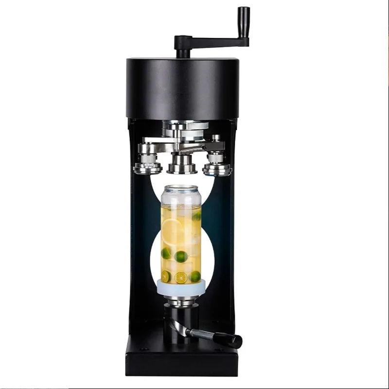 Can manual sealing machine Commercial milk tea shop stall rotating beverage aluminum can hand crank sealing machine