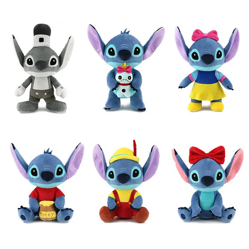 14 Styles 20/23/30cm Stitch Plush Toy Stitch Doll Wall Hangings Pillow Bedroom Bed Sofa Decoration Children Boys Girls Gifts