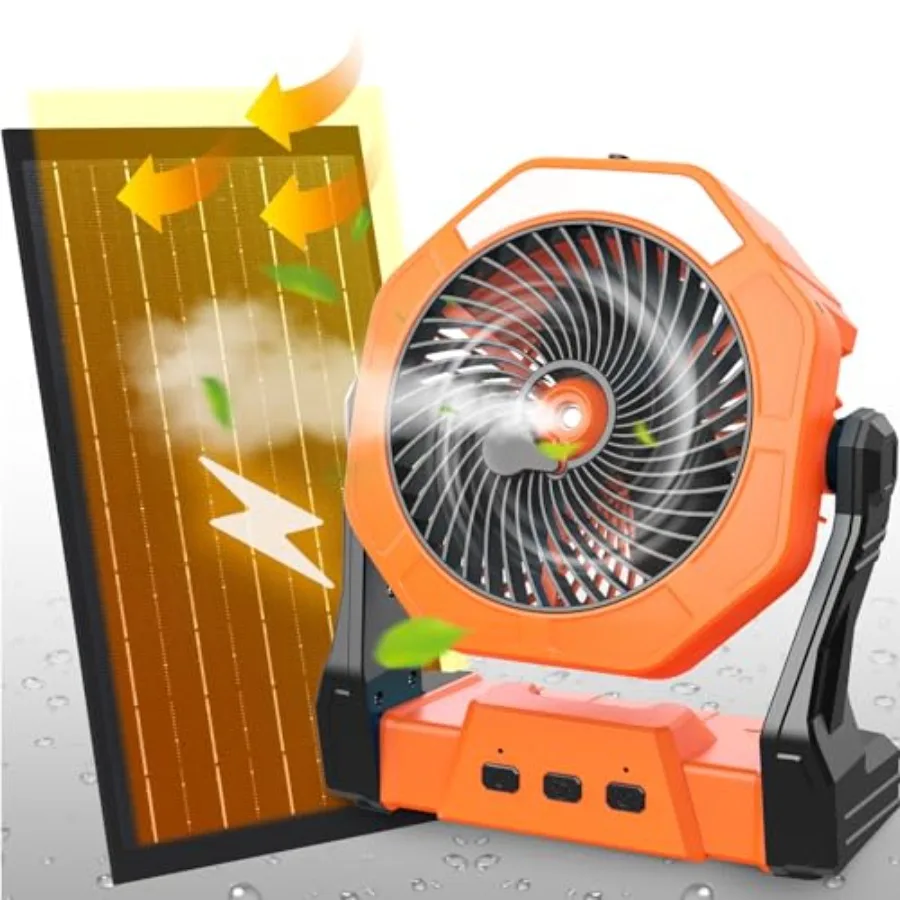 10W Solar Fan With …