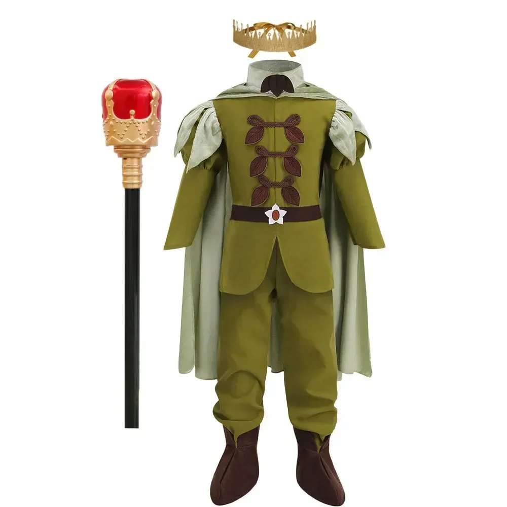 Kids Prince Charming Costume for Children Halloween Cosplay The King Costumes Pan Peter Boys Birthday Party Cosplay Clothing Set