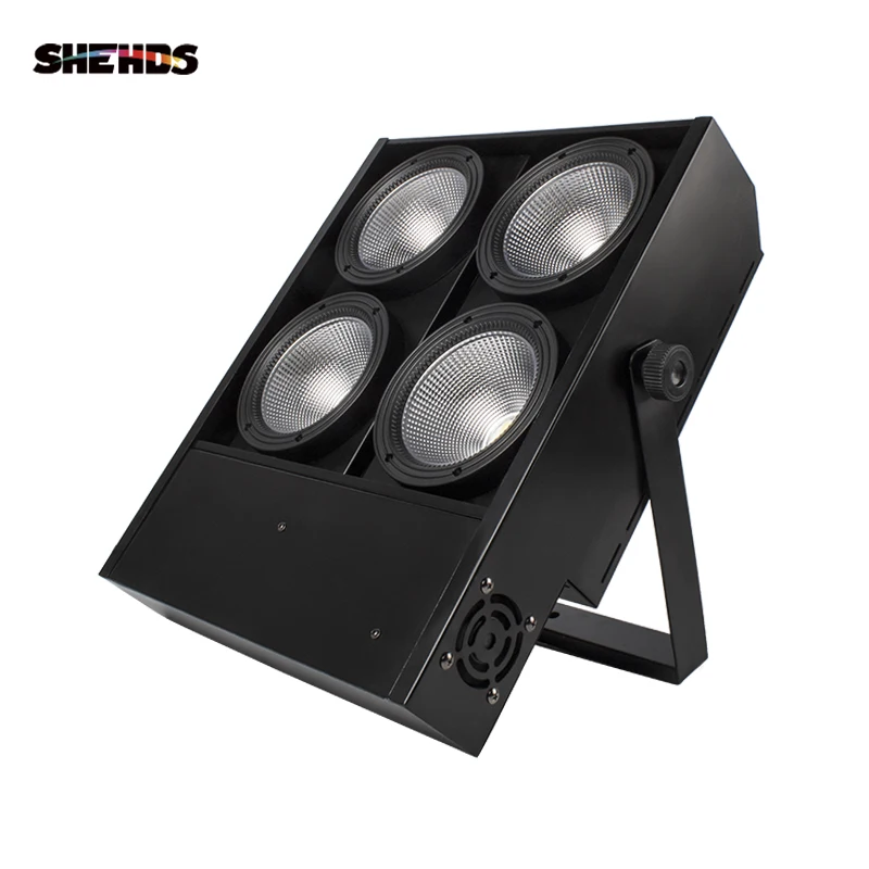 

SHEHDS 1PCS 4 Eyes 4x100W LED Blinder COB Lights Warm Cool White For Party Bar KTV DJ Disco Theater Party