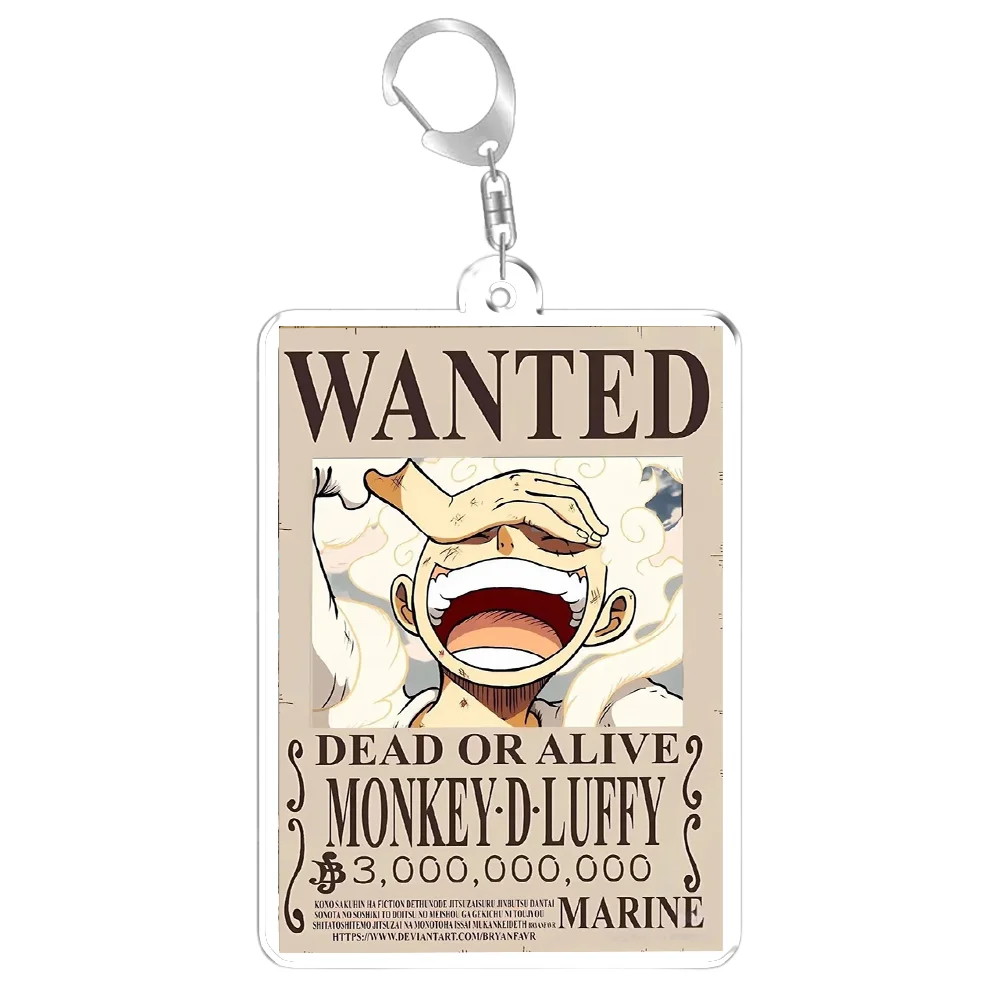 Keychain for ONE PIECE Zoro Luffy Sanji Nami Chopper Anime Game Fans Gifts Recycled Acrylic Backpack Pendant Decoration Rare Toy - view 6