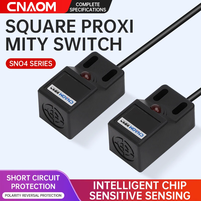 

SN04 Series Square Induction Switch DC NPN PNP NO NC 5MM DC 10-30V Inductive Proximity Sensor Detection Switch