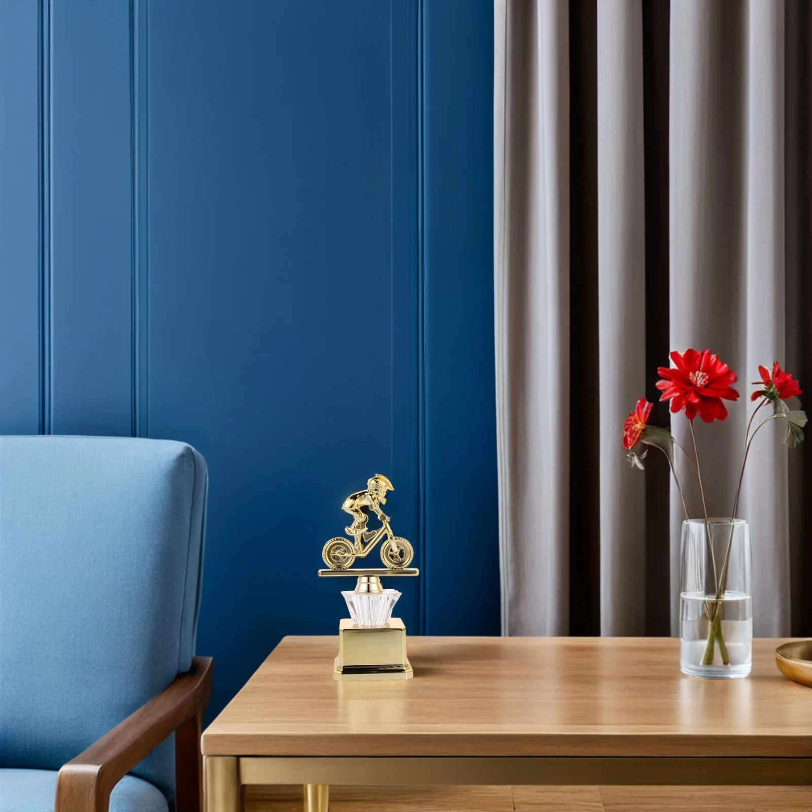 

Золотой пластиковый велосипедный трофей, победитель, приз, конкурс, детская гонка, награда, велосипедные игры, праздник, золотой кубок трофей