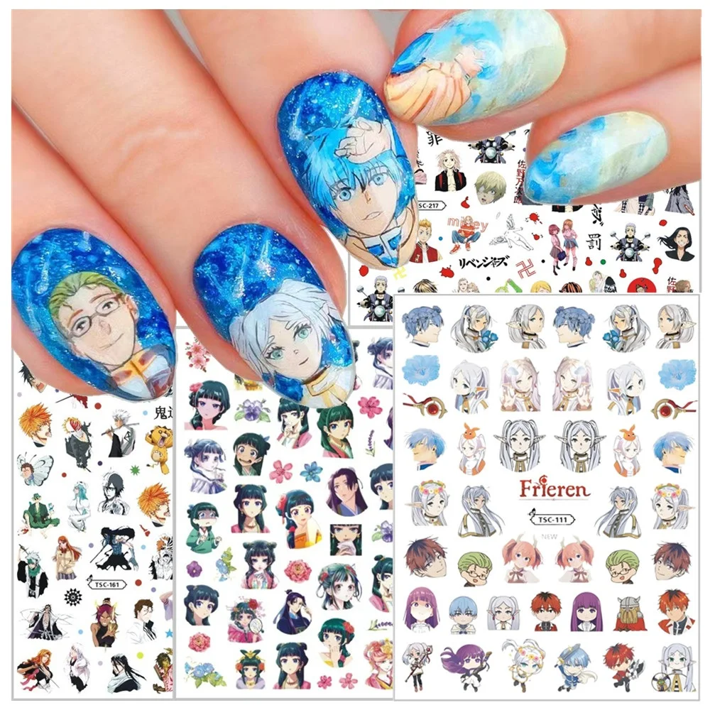 

Frieren: Beyond Journey's End TSC-111 3d nail art stickers decal Stamp nail slider template diy nail tool decorations