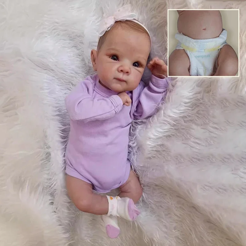 

45cm Bettie Lifelike Soft Touch Full Body Baby Layers Painting 3D Skin with Hand painted Hair