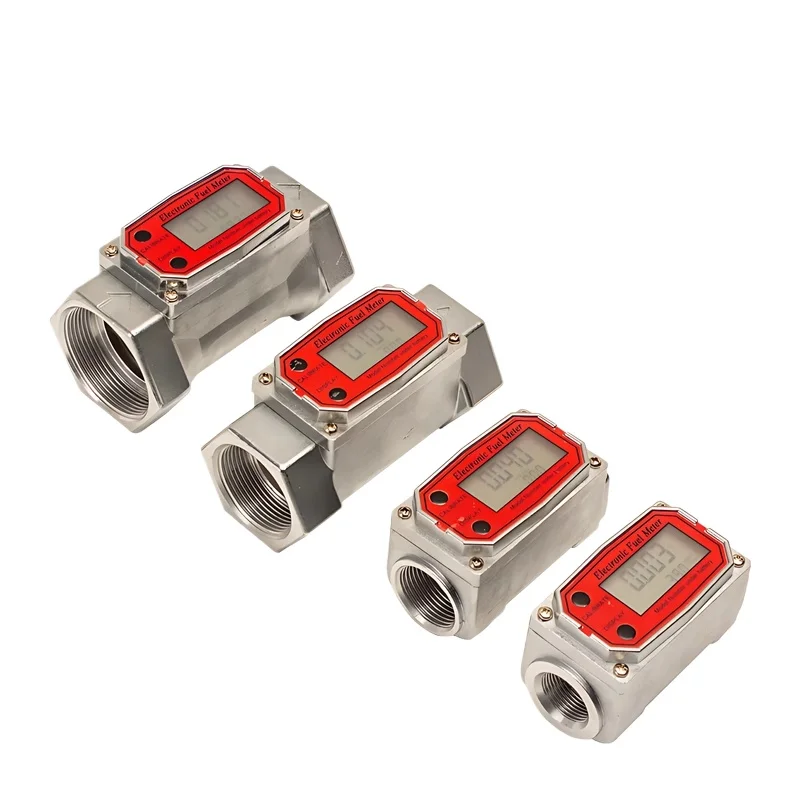 Anti-interference New Turbine Flowmeter Diesel  Methanol Water Electronic Digital Liquid Meter
