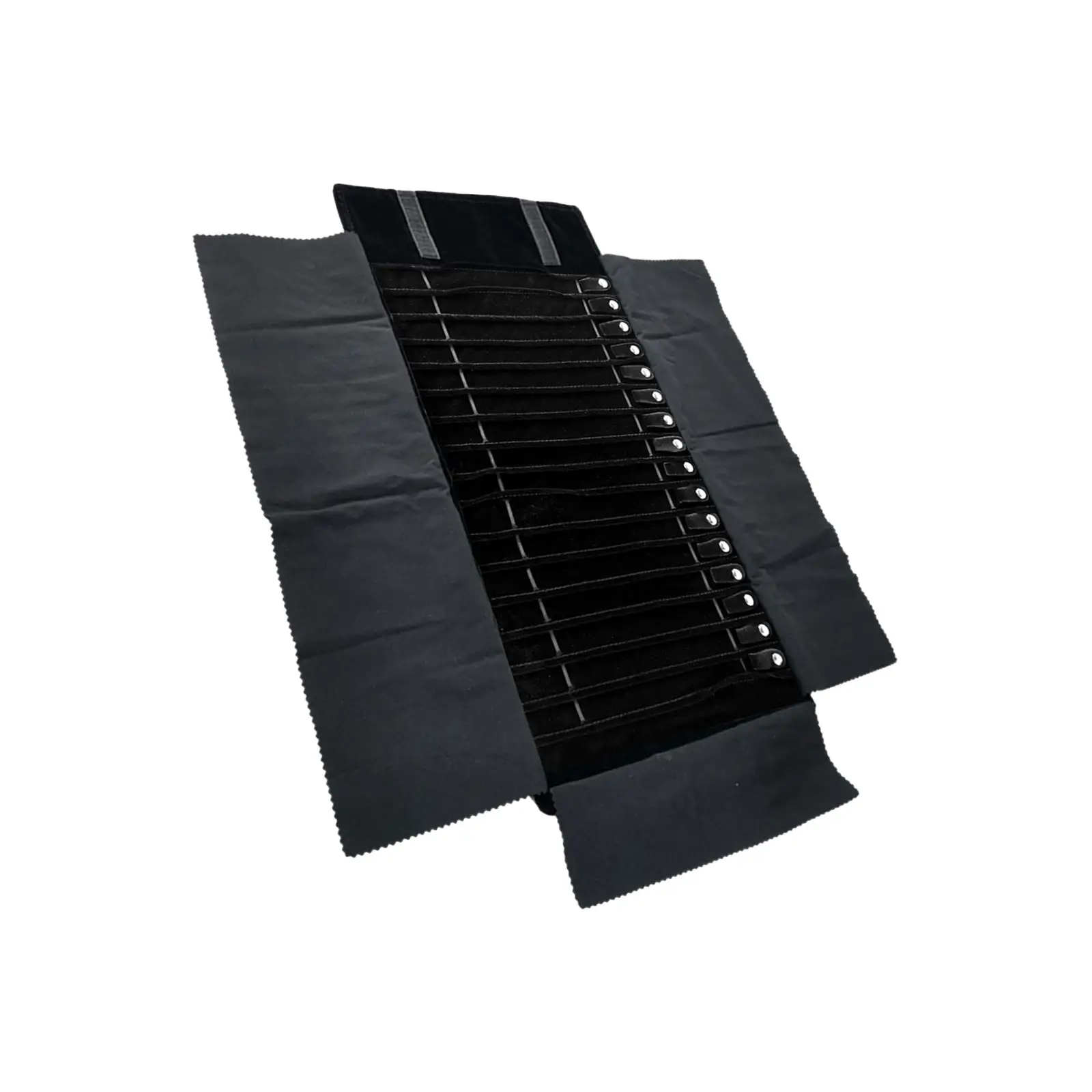 Jewelry Storage Roll Bag Portable Foldable for Showcase Chain Necklace Style A